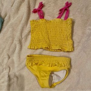 Hanna Andersson smocked toddler bikini bathing suit